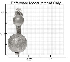 Stainless Steel Front to Back Illusion Design Earrings