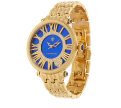 Judith Ripka Goldtone Blue London Watch, Large