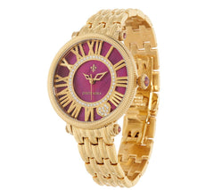 Judith Ripka Goldtone Red London Watch, Large