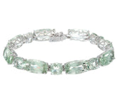 QVC Colors of Quartz 6-1/4" Sterling Tennis Bracelet 52.10 cttw
