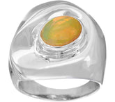 Hagit Sterling Silver Opal Ring, Size 8