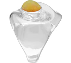 Hagit Sterling Silver Opal Ring, Size 7