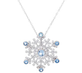 Hallmark Sterling Silver Snowflake Pin Pendant w/Chain