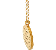 Maya Angelou "I do my best" 14K Gold Plated Quote Pendant by Dogeared