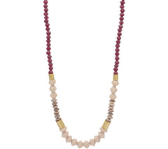 31 Bits Multi-Color 30" Dipped Ribbon Necklace