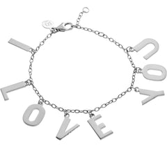 JZ by Jennifer Zeuner Sterling Silver Charm Bracelet, Small