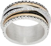 Or Paz Sterling Silver 0.50 cttw Gemstone Highway Ring, Size 10