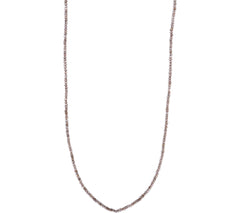 36" Faceted Bead Necklace, Sterling Silver Labradorite