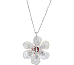 Honora Pearl Flower Pin / Pendant with 18" Necklace