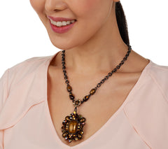 LOGO Links by Lori Goldstein Juliet Multicolor Pendant Necklace, 16"