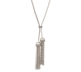 Joan Rivers Sliding Chain 31" Necklace with Double Tassel