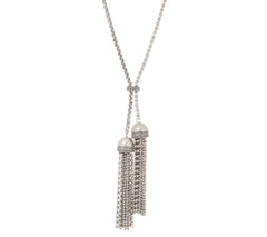 Joan Rivers Sliding Chain 31" Necklace with Double Tassel