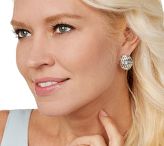 Peter Thomas Roth Sterling Silver Shield Drop Earrings, 3/4"