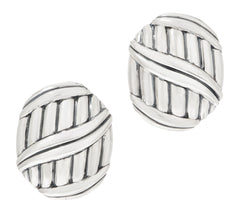 Peter Thomas Roth Sterling Silver Shield Drop Earrings, 3/4"
