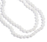 Dee Berkley 50" White Quartzite Bead Necklace