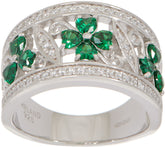 Solvar Sterling Silver Clover & Shamrock Ring, Size 6