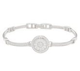 TOVA for Diamonique Center Sterling Silver Station Bracelet Avg