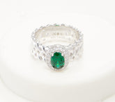 Fado Sterling Silver Celtic Weave Ring, Size 7