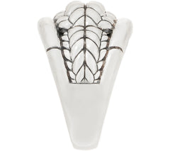 JAI Sterling Silver Bold Basketweave Engraved Band Ring Size 5