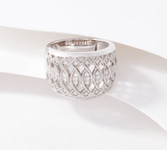 Fado Sterling Silver Salmon of Knowledge Ring, Size 6