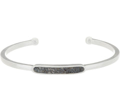 Shana Gulati Diamond Slice Sterling Silver Leena Cuff, Small