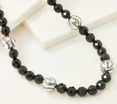 JAI Sterling Silver Gemstone Tiger Stripe Necklace, 18"