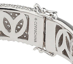 Epiphany 6.05ct Platinum Clad Diamonique EternalBrillian Pave' Bangle, 8"