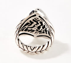 JAI Sterling Silver Marquise-Shaped Larimar Ring, Size 7