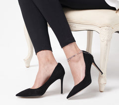 Diamonique x Zaxie "Keep My Attention" Goldtone Ankle Bracelet, 9"
