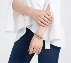 Kirks Folly Aurora Borealis Essentials Stretch Bracelets, Goldtone