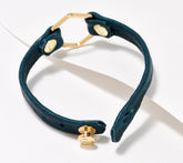 Giving Bracelet Gold Honeycomb Geometric Center Blue Bracelet