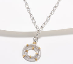 Judith Ripka Sterling Silver & 14K Gold-Clad Cubic Zirconia Necklace