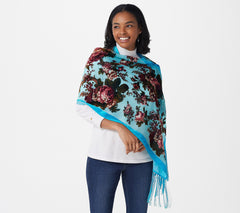 Kirks Folly Enchanted Garden Fairy Scarf, Blue/Multi
