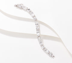 Affinity Gems SS Cushion Cut Bold Gemstone Bracelet,  6-3/4"