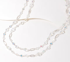 Kirks Folly Silvertone Essentials Crystal Queen Necklace