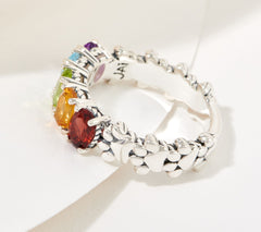 JAI Sterling Silver Rainbow Bridge Paw Ring, Size 5