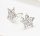 Affinity Diamonds Star Motif Stud Earrings, 14K White Gold
