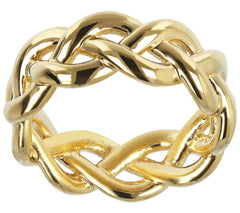 Oro Nuovo Polished Braided Band Ring, Size 10