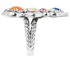 American West Classics Sterling Silver Cluster Heart Ring, Size 8