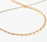 American West Brass Oval Link Necklace, 20"