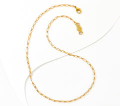 American West Brass Oval Link Necklace, 20"