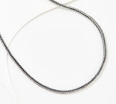 Artisan Crafted Sterling Silver Square Foxtail Chain with Lobster Clasp Necklace, 20"