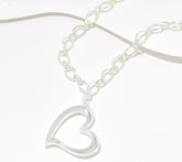 Attitudes by Renee Heart Necklace & Eyeglass Holder, Silvertone