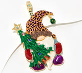 Kirks Folly Goldtone Nicky the Christmas Gnome Magnetic Enhancer, 3-3/8"