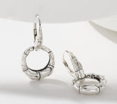 JAI Sterling Silver Signature Bamboo Texture Earrings