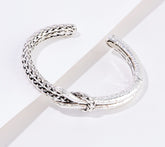 JAI Sterling Silver Crane Hammered Cuff, 6-3/4"