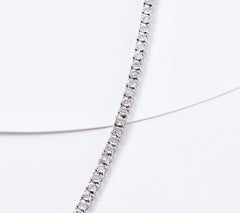 Affinity Diamonds 1 cttw Line Tennis Necklace Sterling Silver