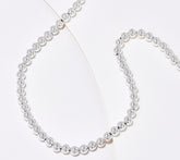 UltraFine 950 Silver Beaded 18" Necklace, 22.0g