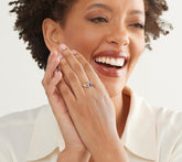 Vault Discoveries Purple Sapphire Pear Ring, 14K Yellow Gold, Size 8