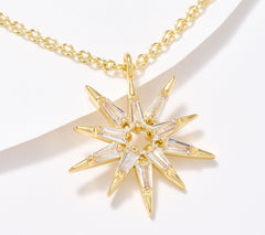 Kirks Folly Star of Wonder Pendant Necklace, Goldtone